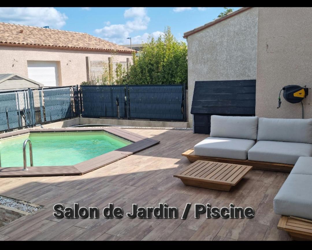 Maison 8 Couchages Clim, Plage A Pied, Petite Piscine Port-la-Nouvelle Extérieur photo