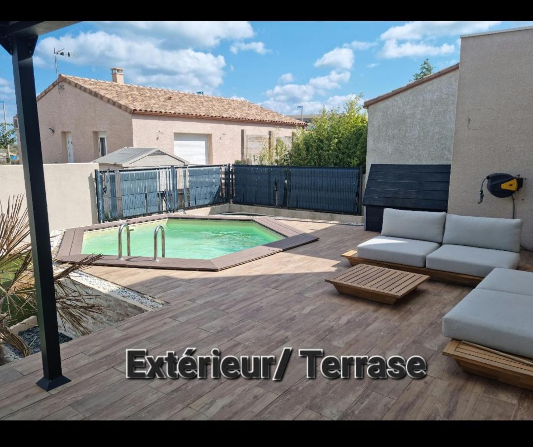 Maison 8 Couchages Clim, Plage A Pied, Petite Piscine Port-la-Nouvelle Extérieur photo